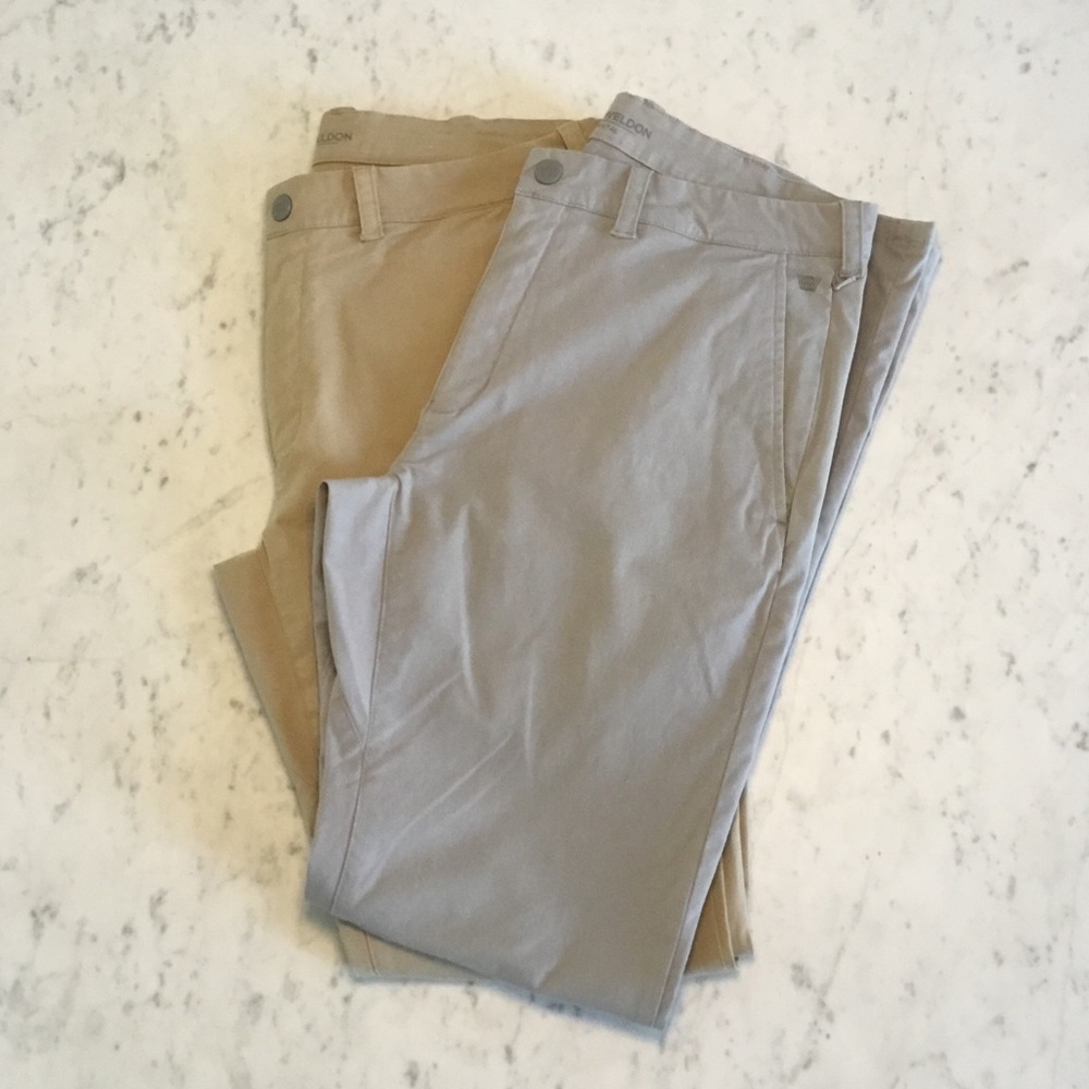 Mack Weldon Slim Chino Bundle Gray Tan
